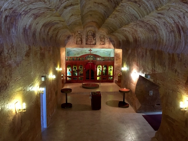 Serbian Church - Coober Pedy underground town Australia