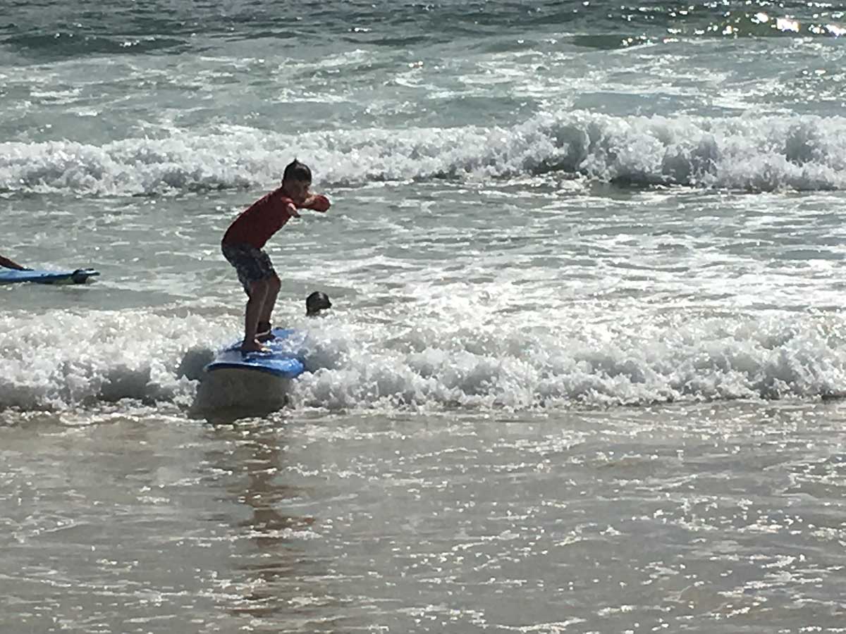 Surfing in Yamba